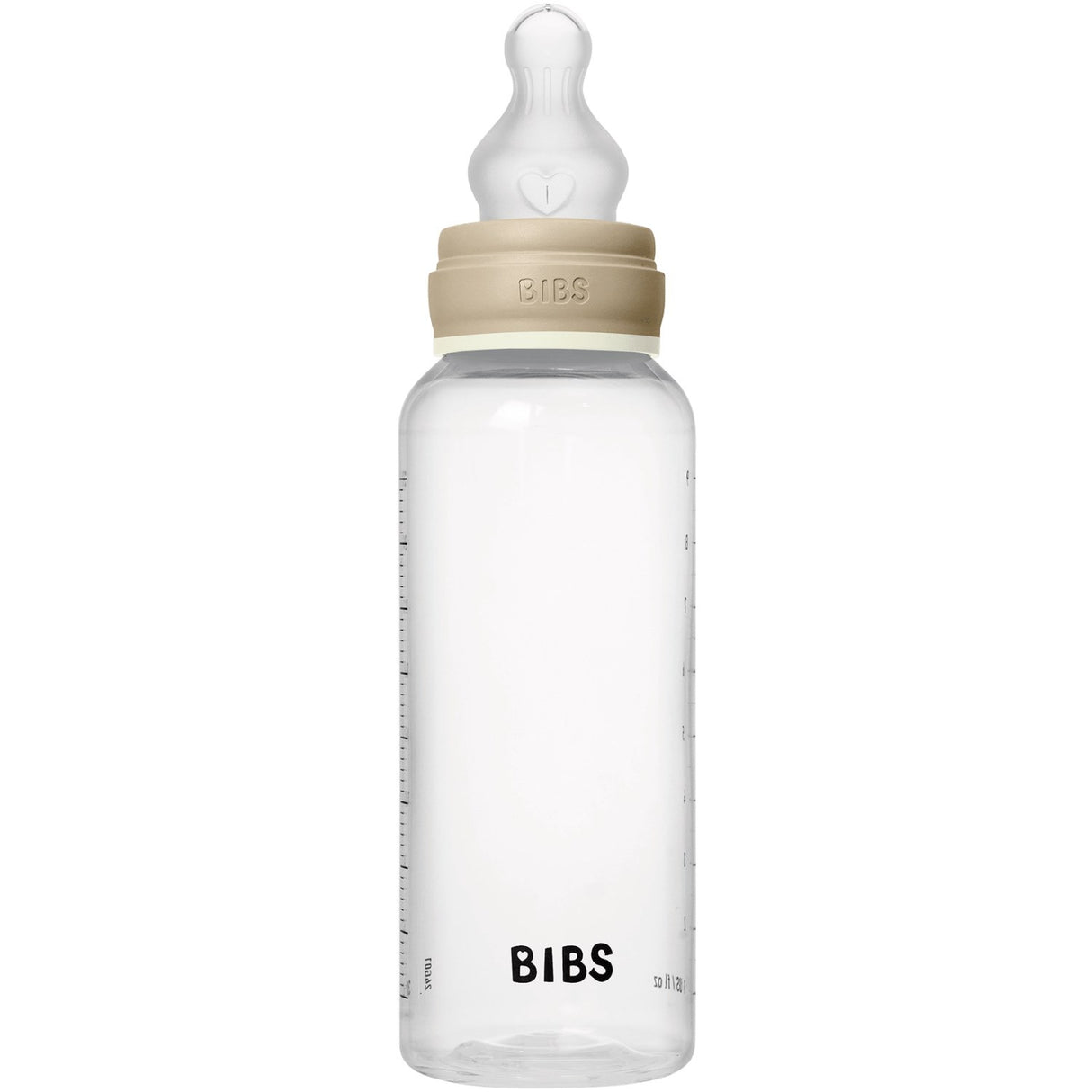 Bibs Vanilla GLOW Baby Flaske Round Silikon 1-Pack 270 Ml Medium Flow