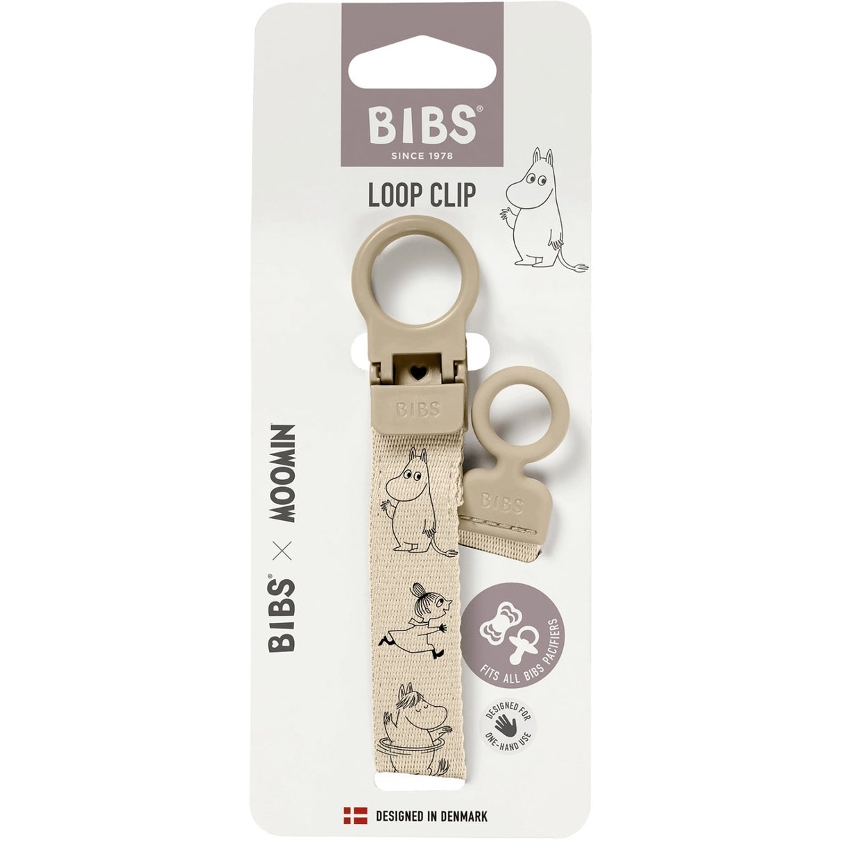 Bibs Vanilla X Moomins Smokk Clip Loop