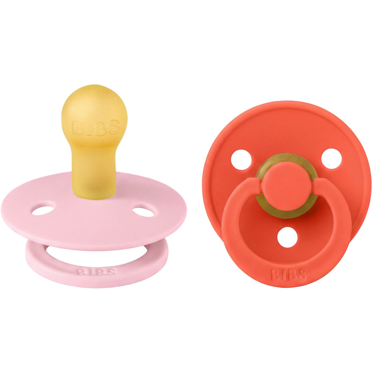 Bibs Baby Pink / Tango Smokk Colour 2-Pakning Latex