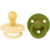 Bibs Pale Butter / Wasabi Smokk Colour 2-Pakning Latex