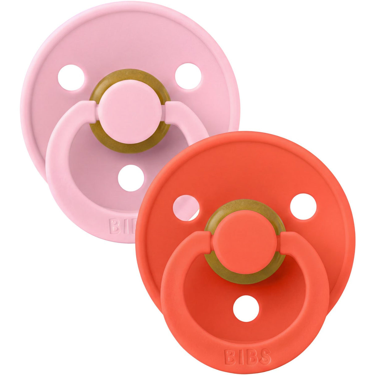 Bibs Baby Pink / Tango Smokk Colour 2-Pakning Latex