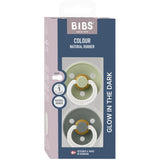 Bibs Sage GLOW / Pine GLOW Smokk Colour 2-Pakning Latex