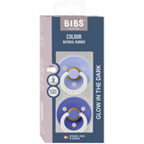 Bibs Hush GLOW / Grape GLOW Smokk Colour 2-Pakning Latex