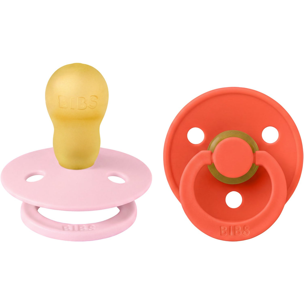 Bibs Baby Pink / Tango Smokk Colour 2-Pakning Latex