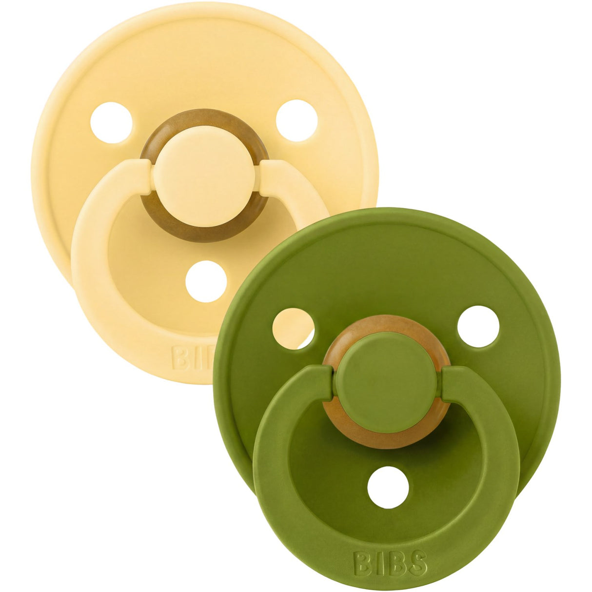 Bibs Pale Butter / Wasabi Smokk Colour 2-Pakning Latex