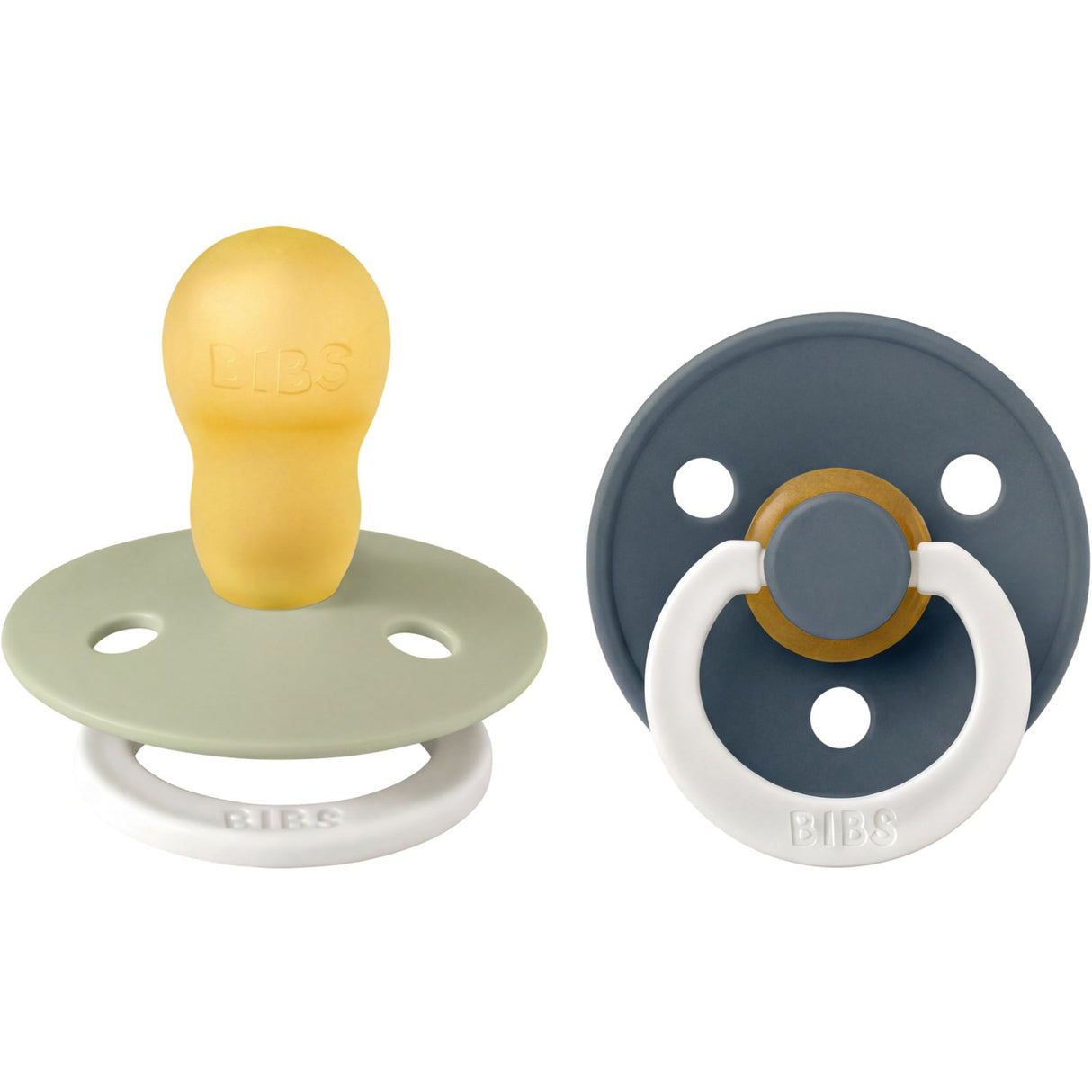 Bibs Sage GLOW / Pine GLOW Smokk Colour 2-Pakning Latex