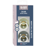 Bibs Sage GLOW / Pine GLOW Smokk Colour 2-Pakning Latex
