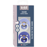 Bibs Hush GLOW / Grape GLOW Smokk Colour 2-Pakning Latex