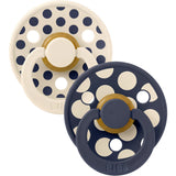 Bibs Ivory / Deep Space Smokk Studio Colour 2-Pakning Polka Mix Latex