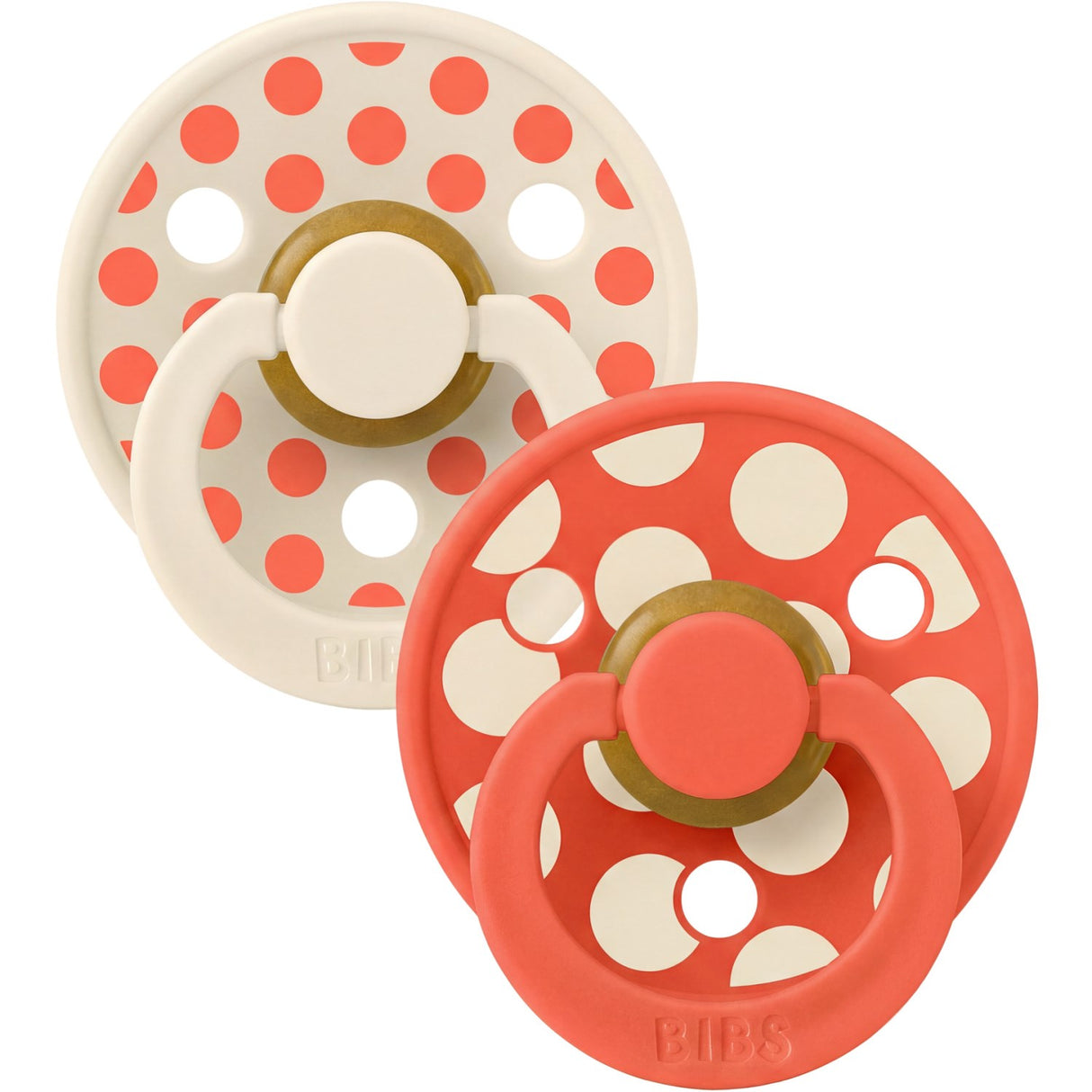 Bibs Ivory / Tango Smokk Studio Colour 2-Pakning Polka Mix Latex