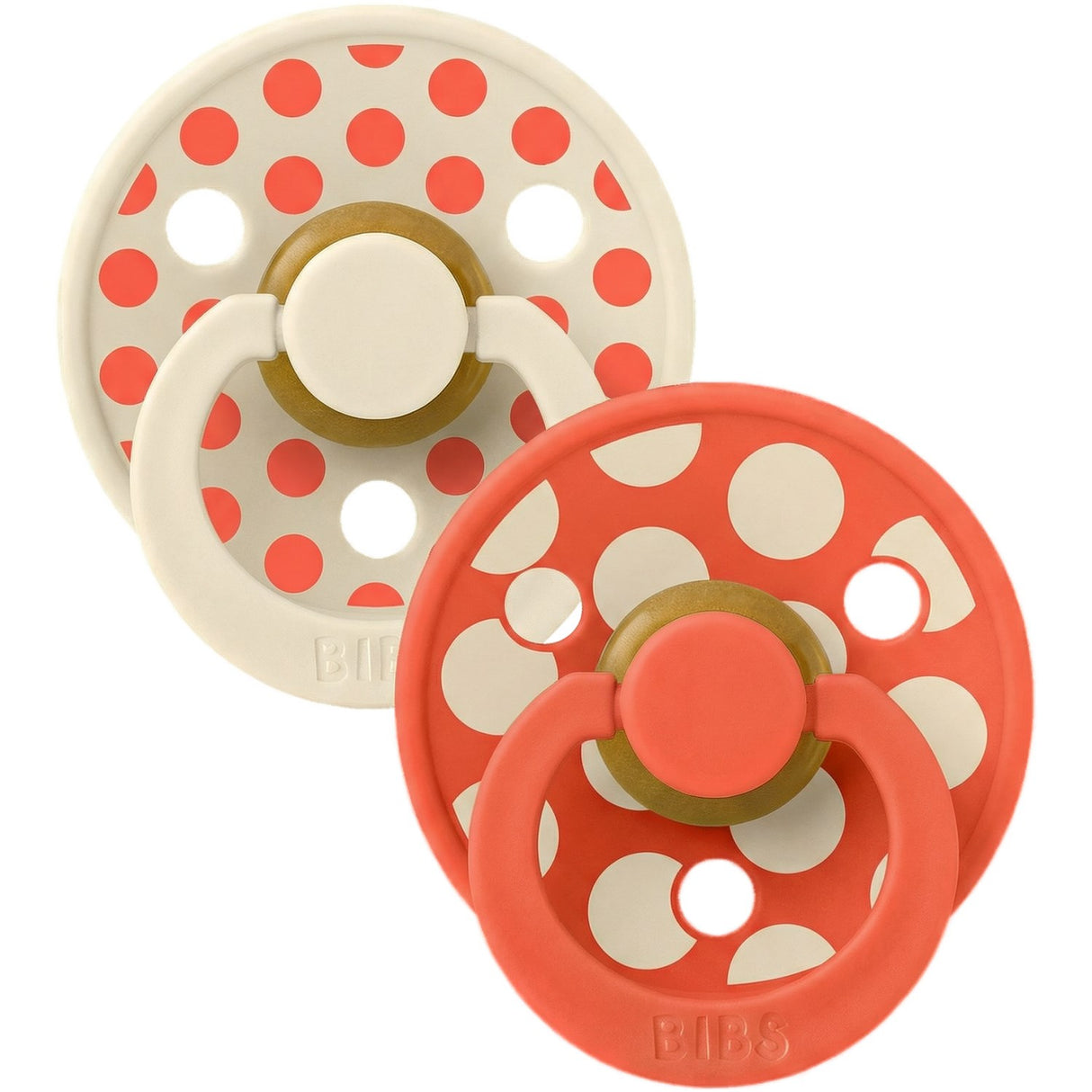 Bibs Ivory / Tango Smokk Studio Colour 2-Pakning Polka Mix Latex