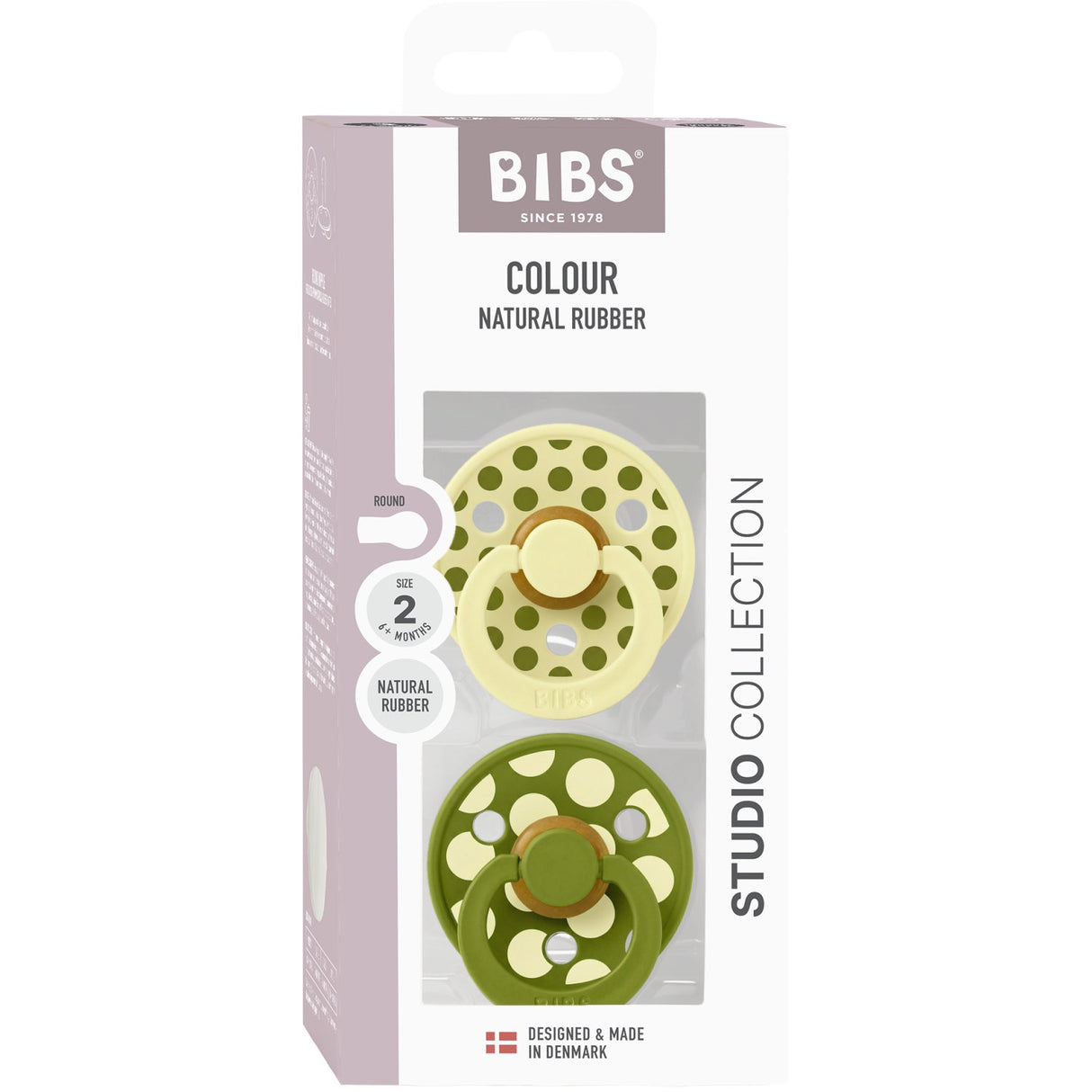 Bibs Luna / Wasabi Smokk Studio Colour 2-Pakning Polka Mix Latex