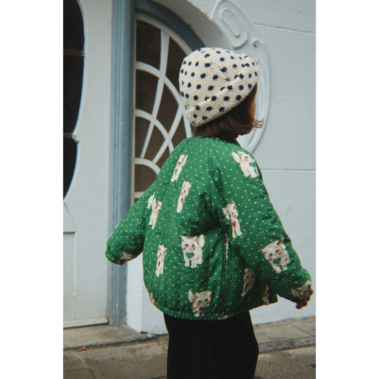 Konges Sløjd Dot Miao Verde Juno Printed Bomber Jakke