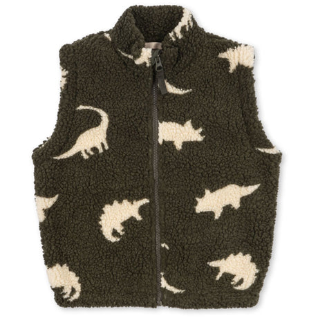 Konges Sløjd Dino Silhouette Jody Teddybjørn Vest Grs
