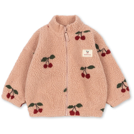 Konges Sløjd Ma Grande Cerise Blush Jody Teddybjørn Jakke Grs