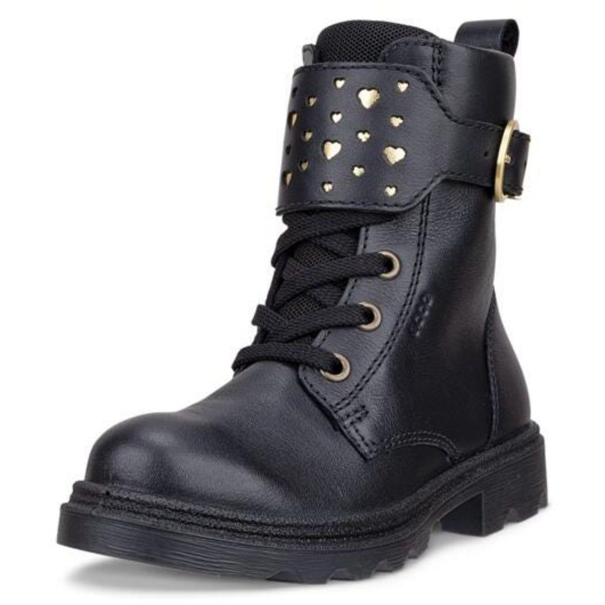 Ecco Black/Gold/Black Grainer K Wp Støvler