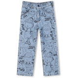Billieblush Double Stone+Bleach Denim Trousers