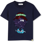 Billieblush Navy Kort Ermer Tee-Shirt