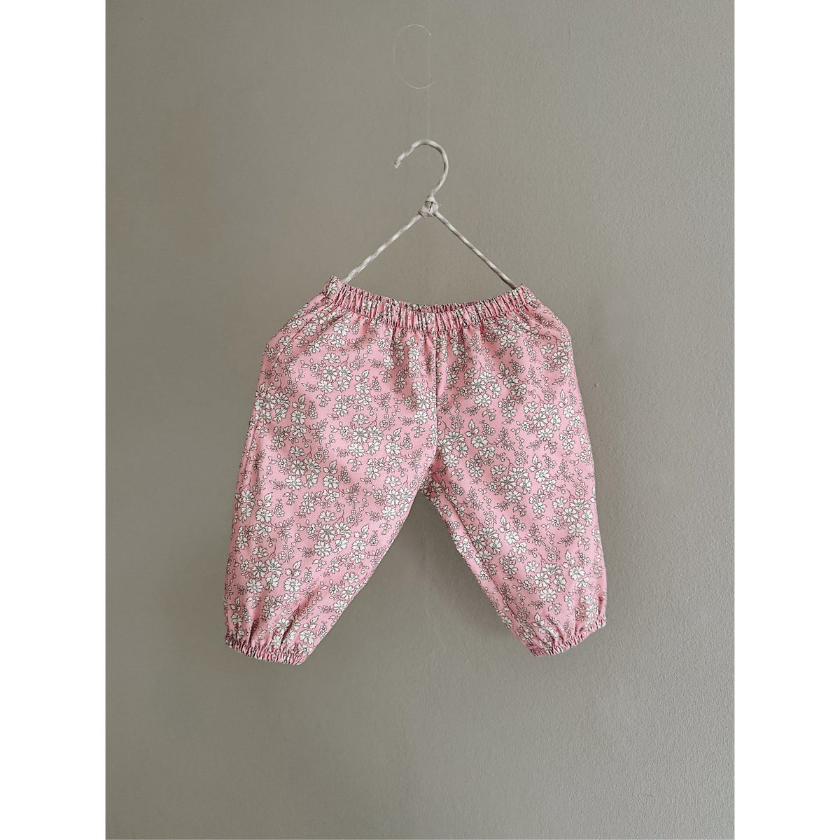Lalaby Pink Flower Cord Pixi Bukser