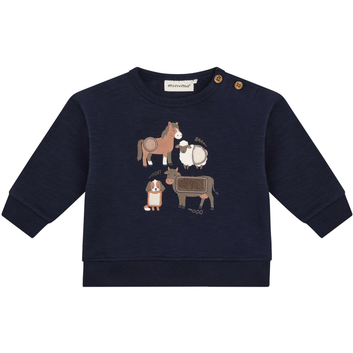 Minymo Dark Sapphire Collegegenser Ls
