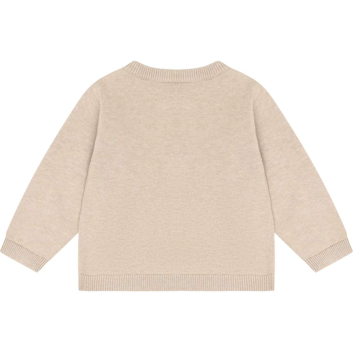 Minymo Beige Melange Cardigan Strikk