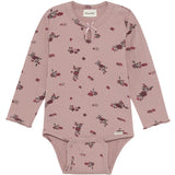 Minymo Fawn Body Ls Aop Rib