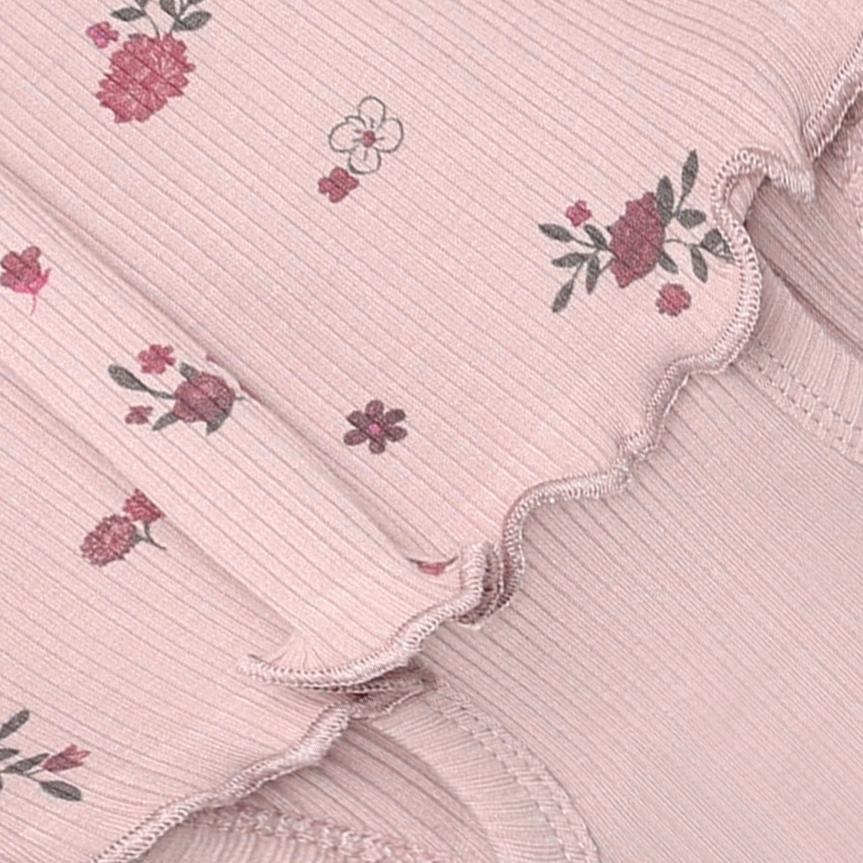 Minymo Fawn Body Kjole Ls Aop Rib