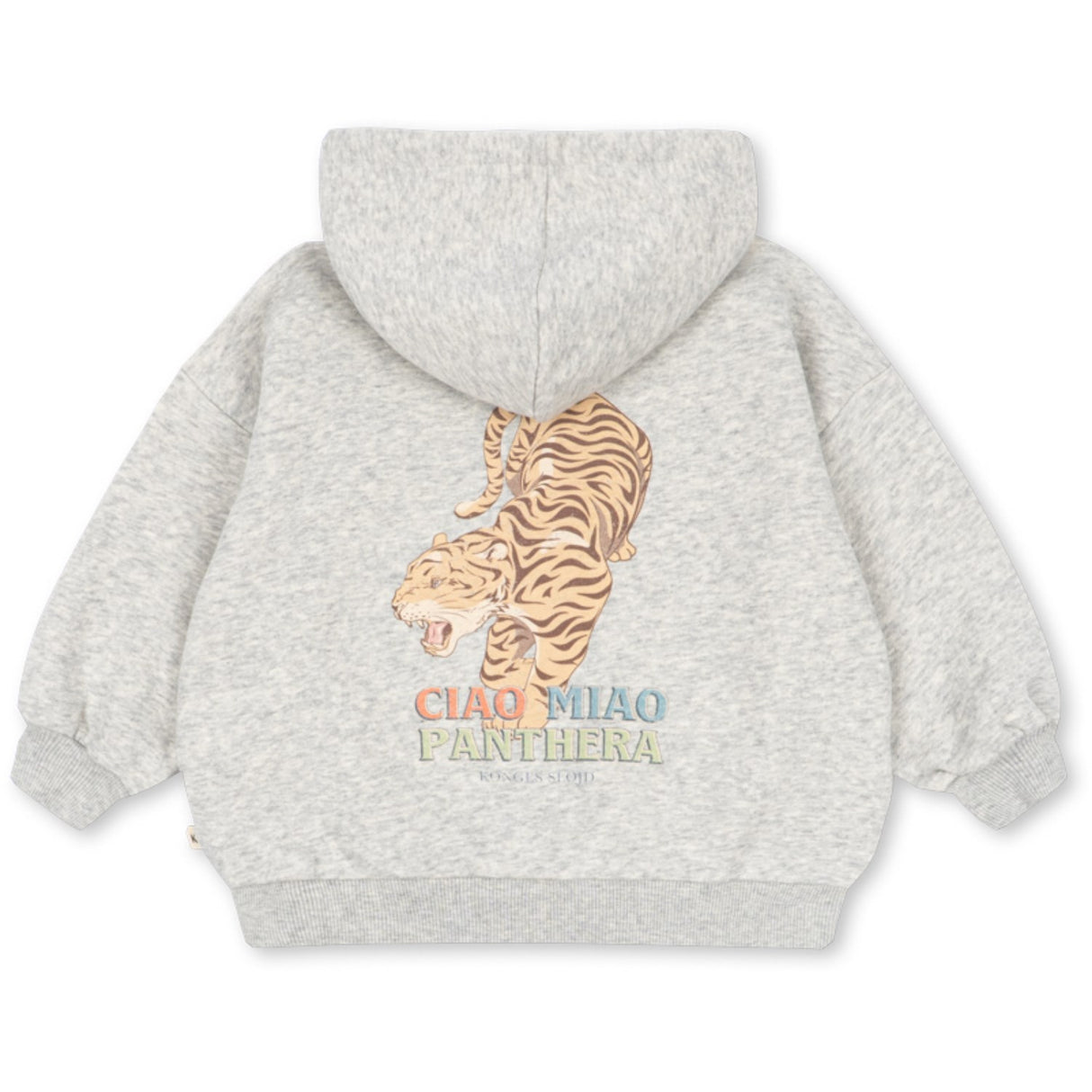 Konges Sløjd Grey Melange Lou Sweat Zip Hette Gots
