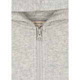 Konges Sløjd Grey Melange Lou Sweat Zip Hette Gots