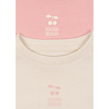 Konges Sløjd Pink Dolphin/Antique White 2 Pakke Lin Ls Tee Gots