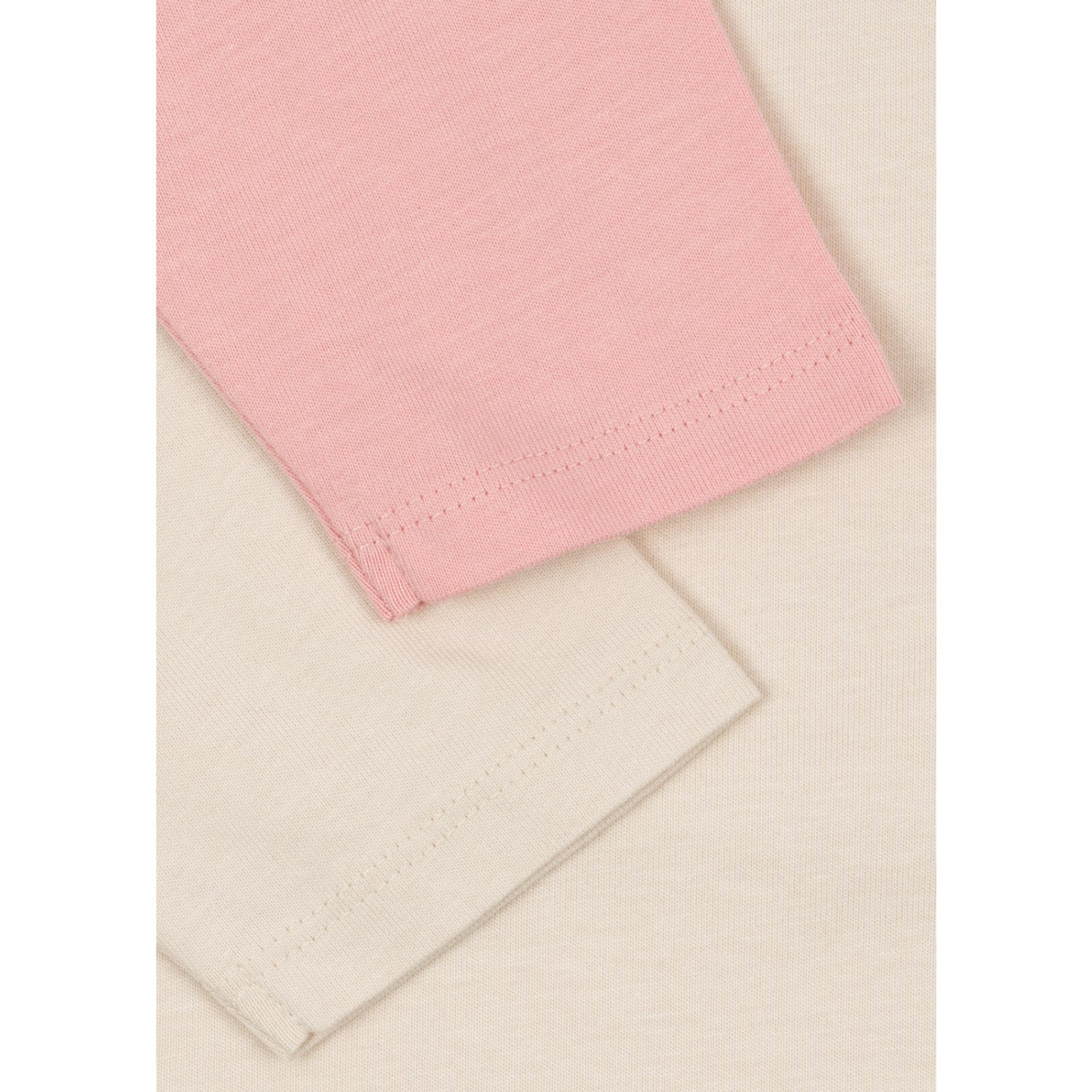 Konges Sløjd Pink Dolphin/Antique White 2 Pakke Lin Ls Tee Gots
