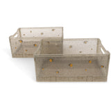 Konges Sløjd Sparkling Blue 2 Pakke Glitter Oppbevaring Box