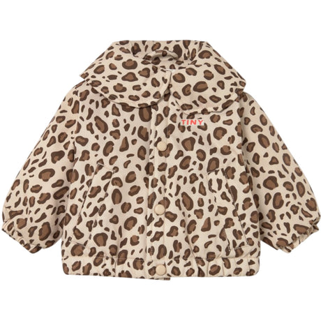 TinyCottons Dark Vanilla Animal Print Baby Vattert Jakke