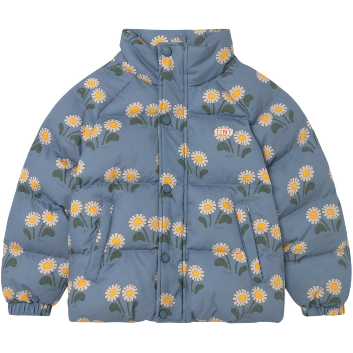 TinyCottons Stone Winter Flowers Kort Vattert Jakke
