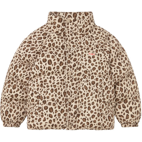 TinyCottons Dark Vanilla Animal Print Kort Vattert Jakke