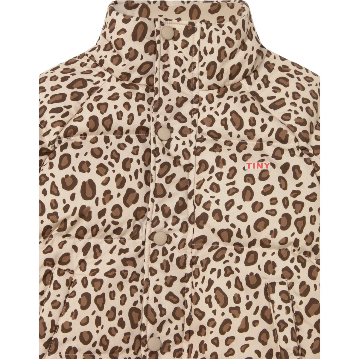 TinyCottons Dark Vanilla Animal Print Kort Vattert Jakke