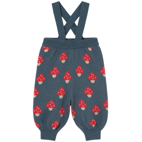 TinyCottons Stone Tiny Mushrooms Baby Strikket Pant