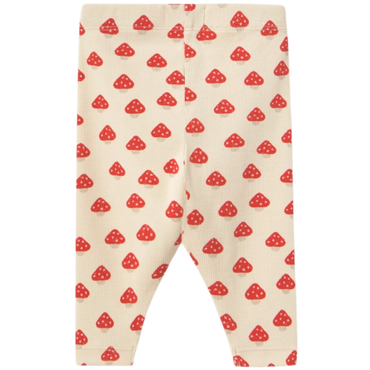 TinyCottons Ivory Mini Mushrooms Rib Baby Pant