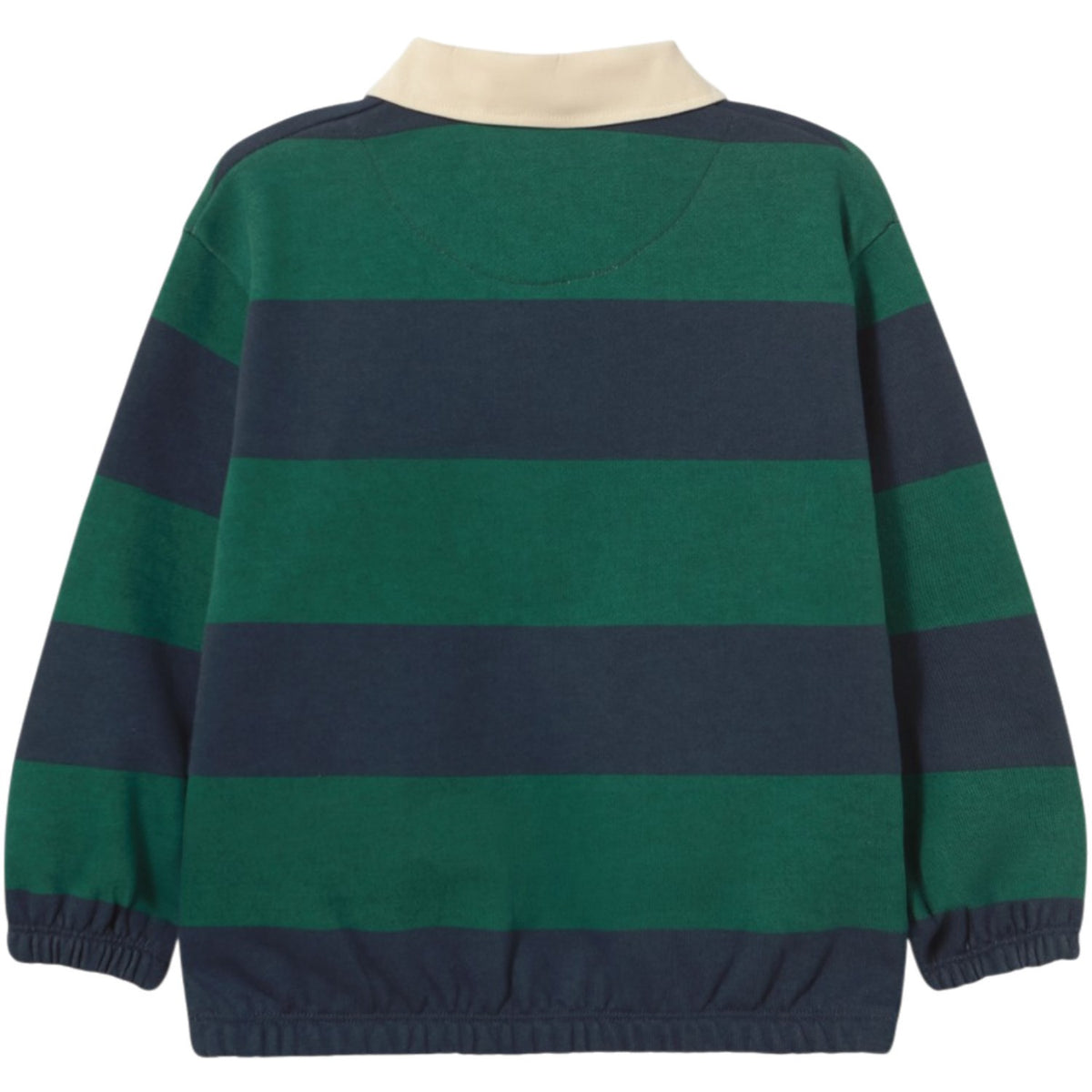 TinyCottons Dark Green Navy Stripes Polo Collegegenser