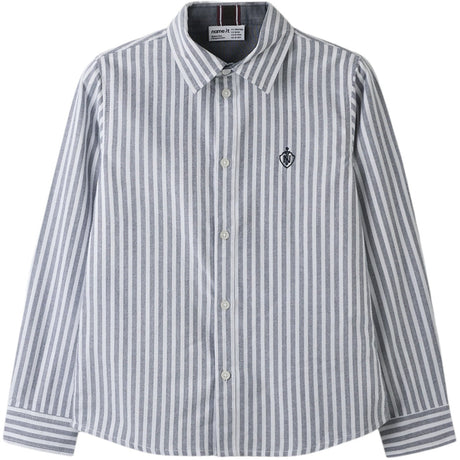 Name It Navy Blazer Bright White Nkmnewsa Ls Skjorte Noos