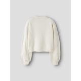 Name It Antique White Black Bow Nkfrina Ls Strikk Card Noos