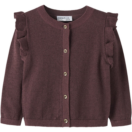 Name It Wild Ginger Tone In Tone Lurex Nmfabinne Ls Strikk Card Noos