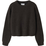 Name It Chocolate Plum Nkfholly Ls Boxy Kort Strikk Noos