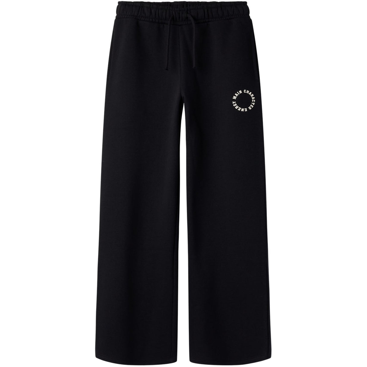 Name It Black Antique White Print Nkfria Wide Sweat Bukser Bru Noos