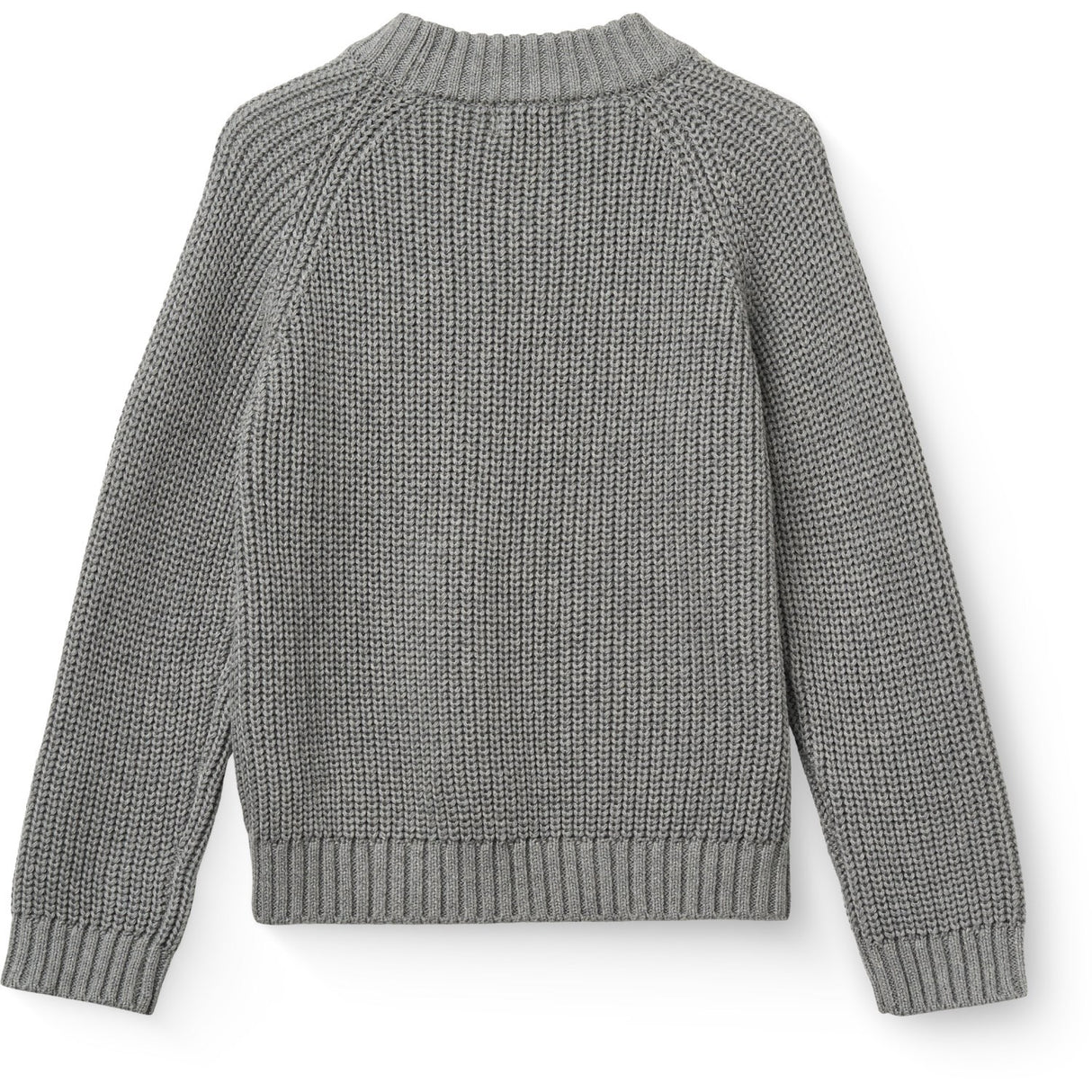 COPENHAGEN COLORS Grey Mel. Strikket Classic Rib Sweater