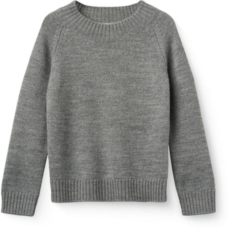 COPENHAGEN COLORS Grey Mel. Pull Over M/ Skilpadde Neck