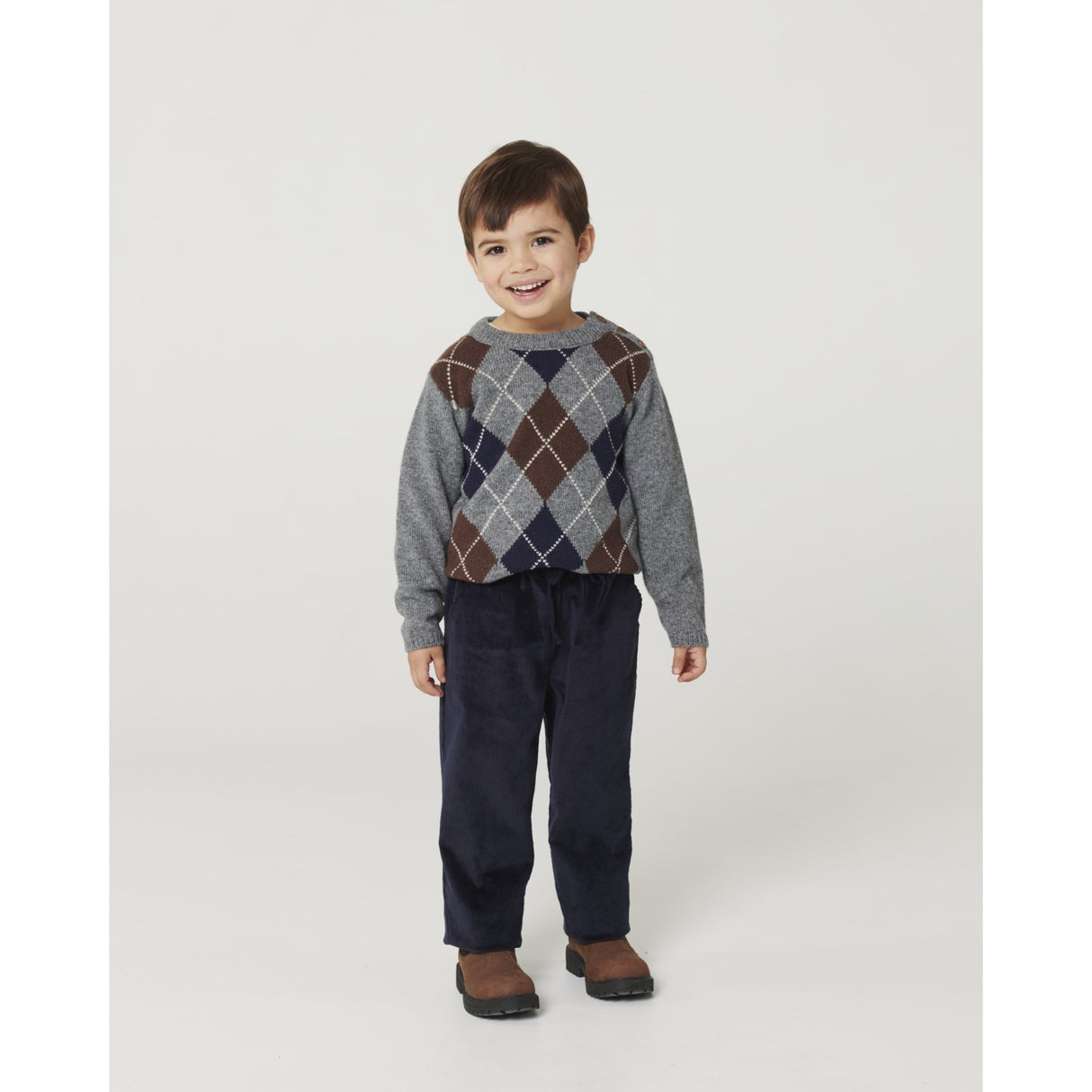COPENHAGEN COLORS Navy Corduroy Pant M/ Adj. Waist