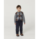 COPENHAGEN COLORS Navy Corduroy Pant M/ Adj. Waist
