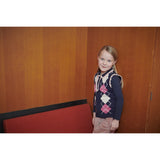COPENHAGEN COLORS Navy/Soft Pink/Blossom Pink Comb. Argyle Vest M/ Deco