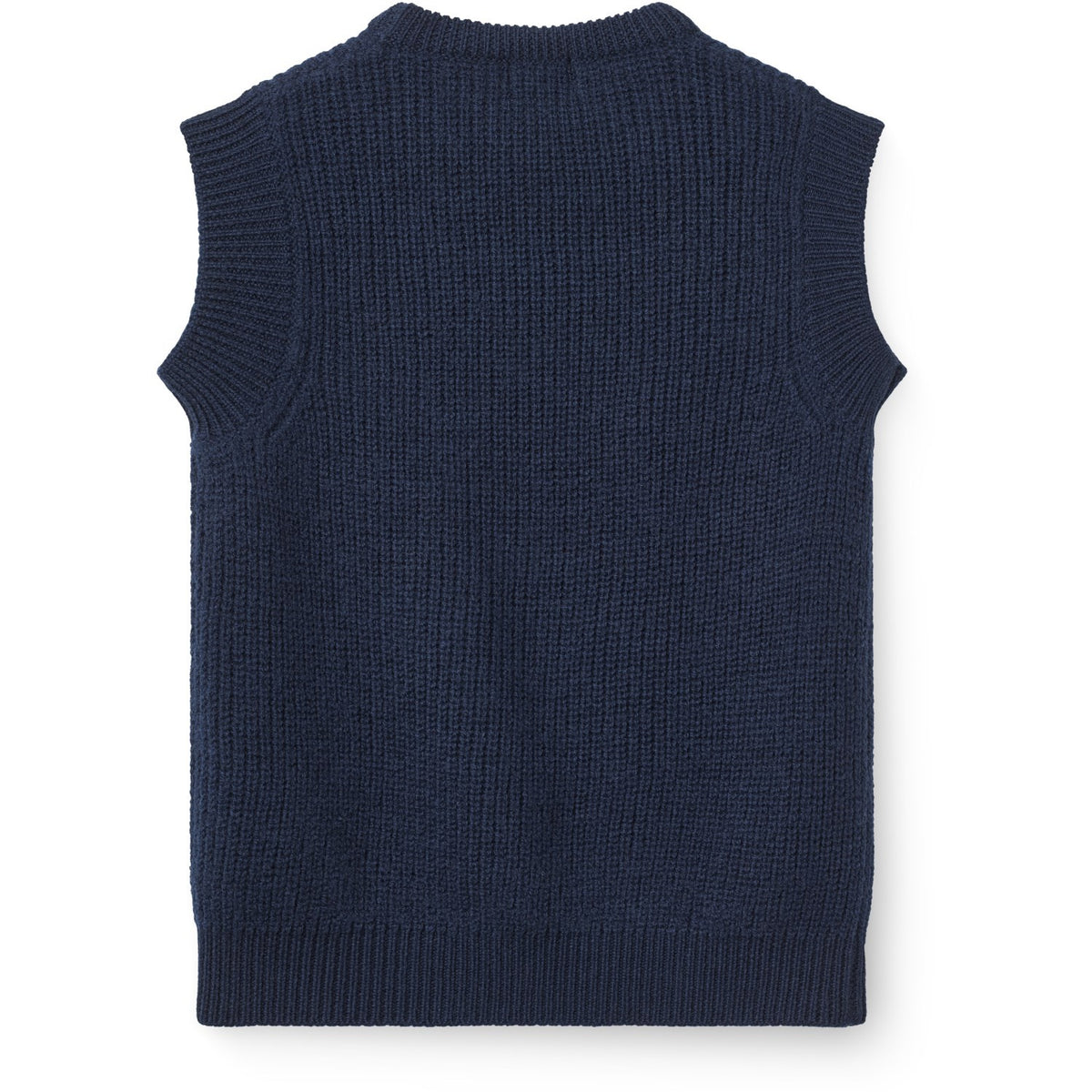 COPENHAGEN COLORS Navy Merino Rib Vest
